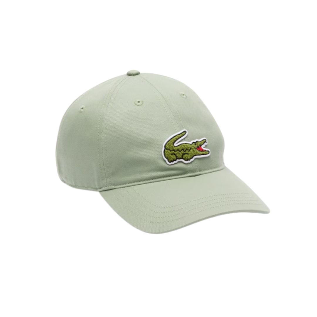 Lacoste Crocodile Badge Cotton Twill Cap Thyme